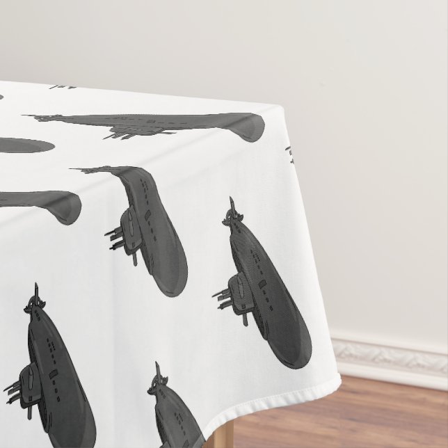 Darstellung des unterseeischen Cartoon Tischdecke (Beispiel)
