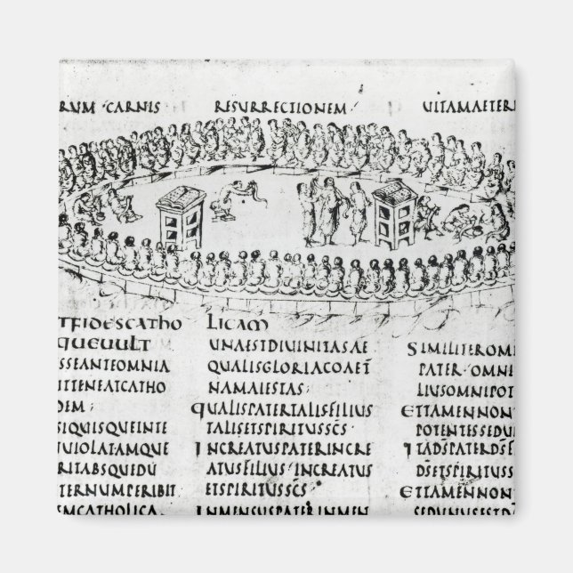 Darstellung einer Szene aus einem der Psalmen Magnet (Vorne)