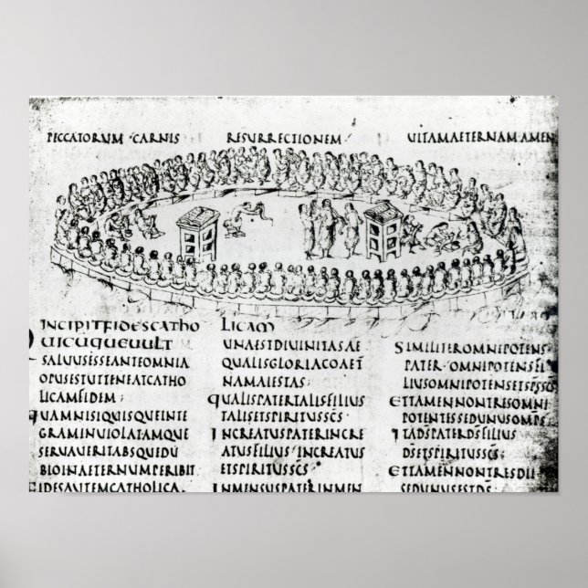 Darstellung einer Szene aus einem der Psalmen Poster (Vorne)