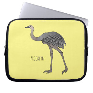 Darstellung eines größeren Rhea-Cartoon Laptopschutzhülle