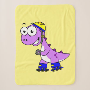 Darstellung eines Skaten Tyrannosaurus Rex. Sherpadecke