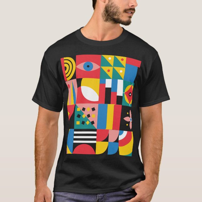 Darstellung geometrischer Formen T-Shirt (Vorderseite)