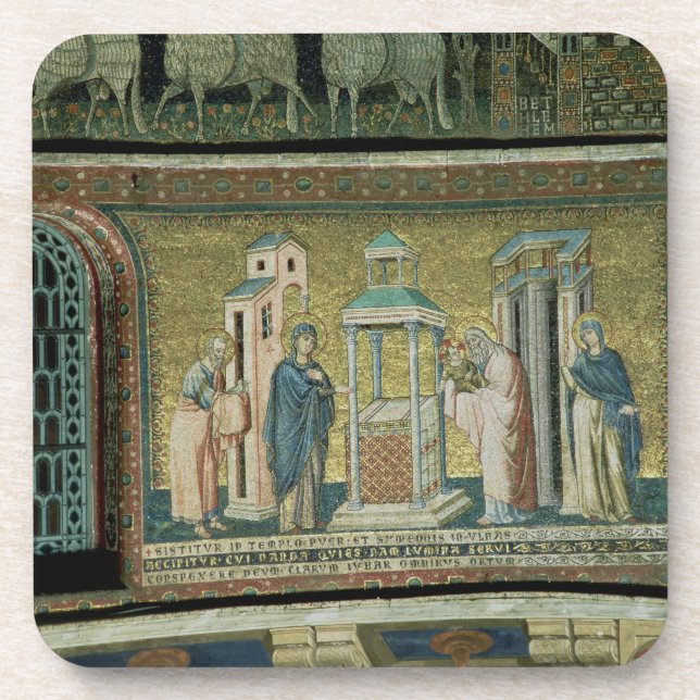 Darstellung im Tempel, Detail von der Geschichte Untersetzer (Vorderseite)