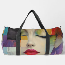 Darstellung in Farbblockrealismus Duffle Bag