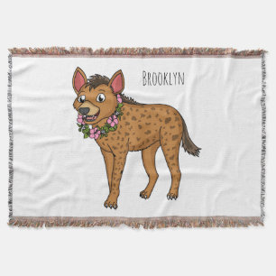 Darstellung von Cartoon in Hyena und Blume Decke