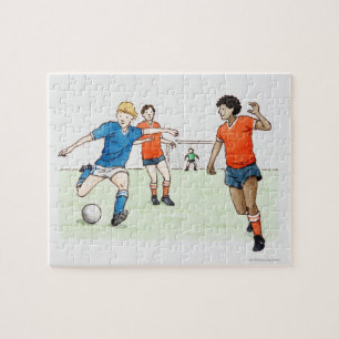 Darstellung von Fußballspielern