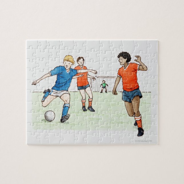 Darstellung von Fußballspielern (Horizontal)