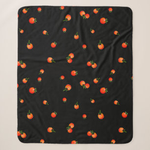 Darstellung von Kirschtomaten. Wasserfarben nahtlo Sherpadecke