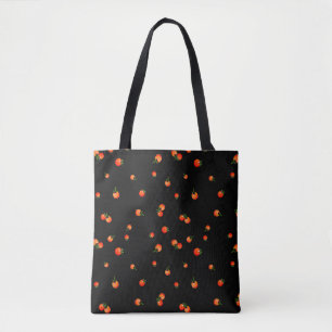 Darstellung von Kirschtomaten. Wasserfarben nahtlo Tasche