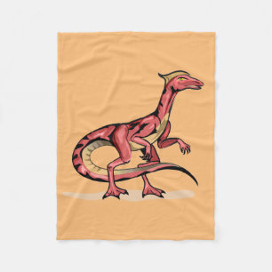 Darstellung von Velociraptor. Fleecedecke