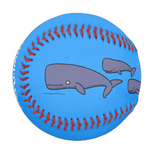 Darstellung von Walen mit niedlicher Wanderung in  Baseball