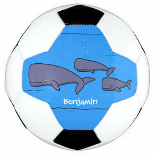 Darstellung von Walen mit niedlicher Wanderung in  Fußball