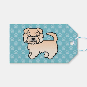 Darstellung von "Wheaten Norfolk Terrier Dog" auf Geschenkanhänger