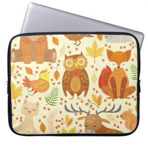 Darstellung von Zierwaldtieren. Laptopschutzhülle