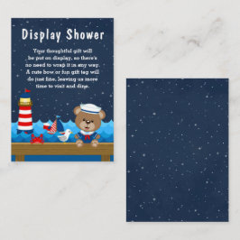 Darstellungsdusche des Nautical Boy Bear Red und N Begleitkarte