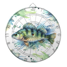 Dart Board - Aquarellfarbenserie: Perle Dartscheibe