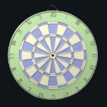 Dart Board: Creme, bleich Lila und leicht grün Dartscheibe<br><div class="desc">Creme, Lila und hellgrün gefärbtes Dart Board Spiel inklusive 6 Messingdarts</div>