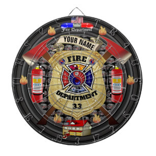 Dart Board der personalisierten Feuerwehr Dartscheibe