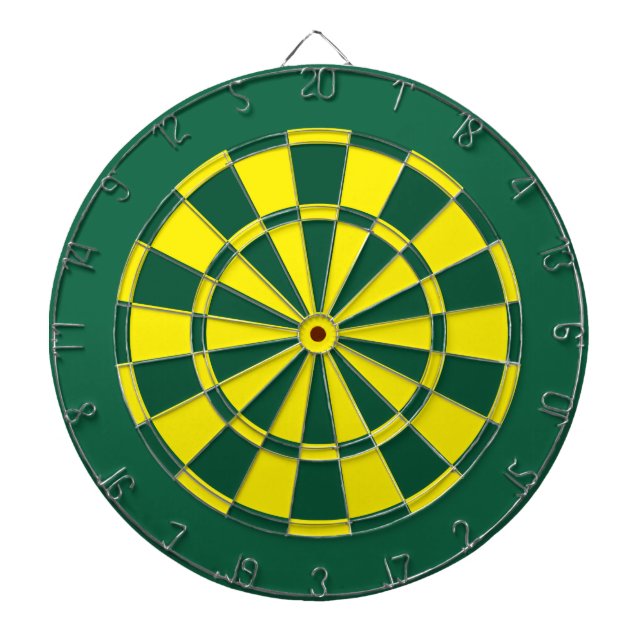 Dart Board: Gelb, grün und dunkelgrün Dartscheibe (vorne)