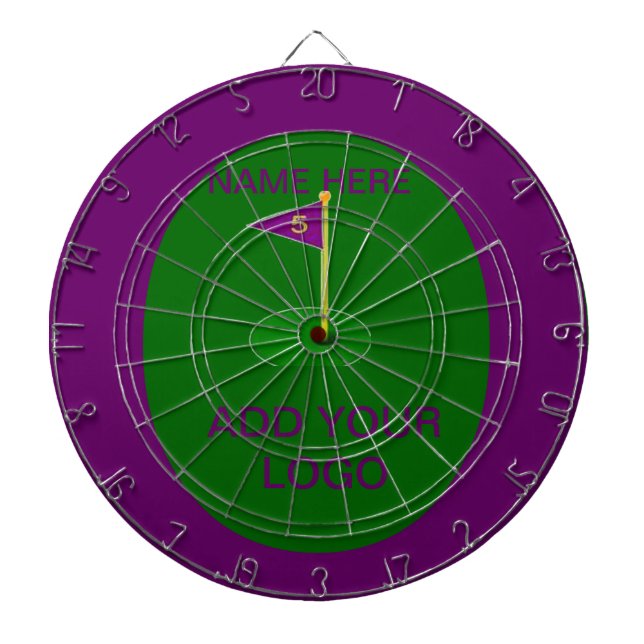 DART BOARD GOLF - CUSTOM Business LOGO Dartscheibe (vorne)