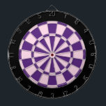 Dart Board: hellrosa, Lila und schwarz Dartscheibe<br><div class="desc">Hellrosa,  Lila und schwarz gefärbtes Dart Board Spiel inklusive 6 Messingdarts</div>