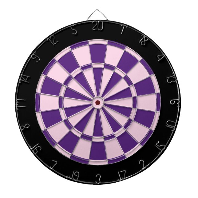 Dart Board: hellrosa, Lila und schwarz Dartscheibe (vorne)