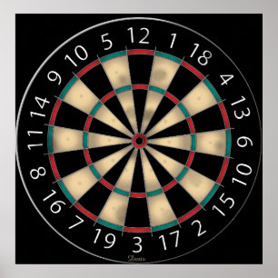 Dart Board Poster