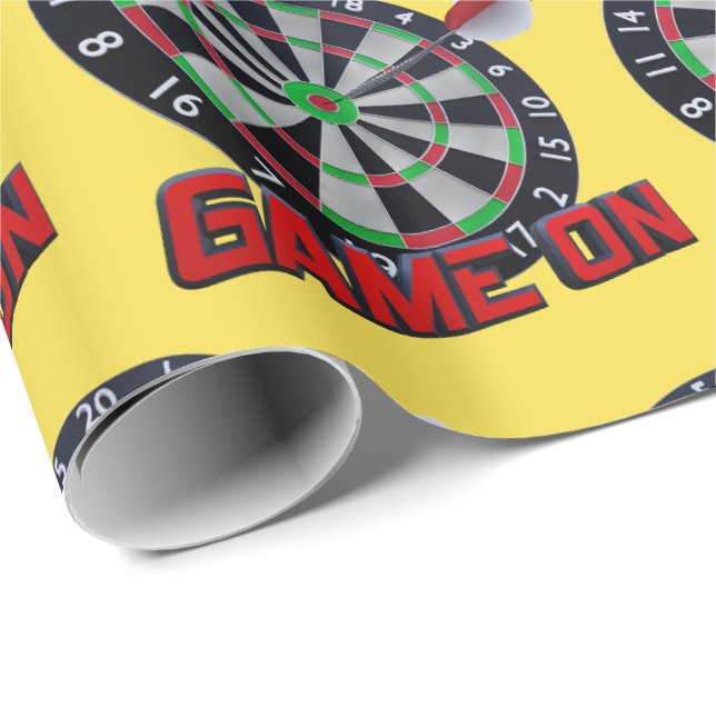 Dart-Board-Printwerbung Geschenkpapier (Rolleneckpunkt)
