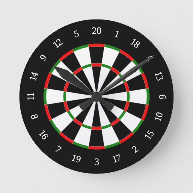 Dart Board Runde Wanduhr (Vorderseite)