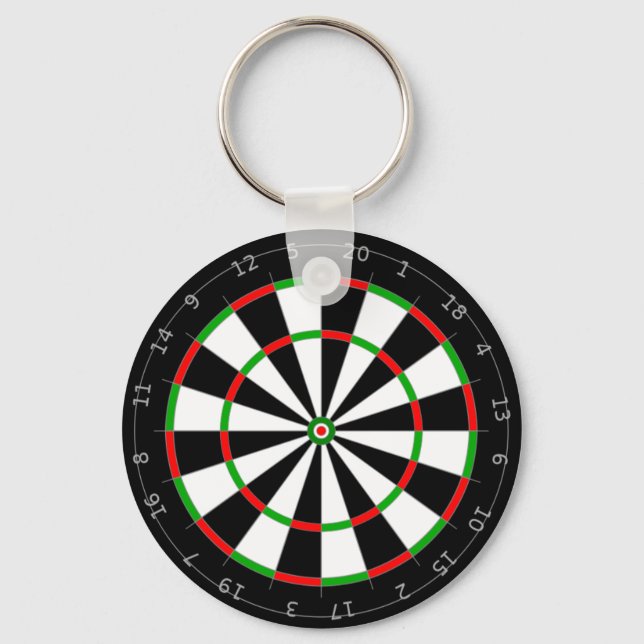 Dart Board Schlüsselanhänger (Vorderseite)
