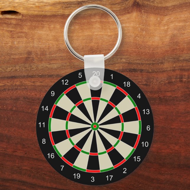 Dart Board Schlüsselanhänger (Rückseite)