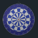 Dart Board: Silbergrau, Blau und Marine Dartscheibe<br><div class="desc">Silver Gray,  Blue und Navy Colored Dart Board Game inklusive 6 Messingdarts</div>