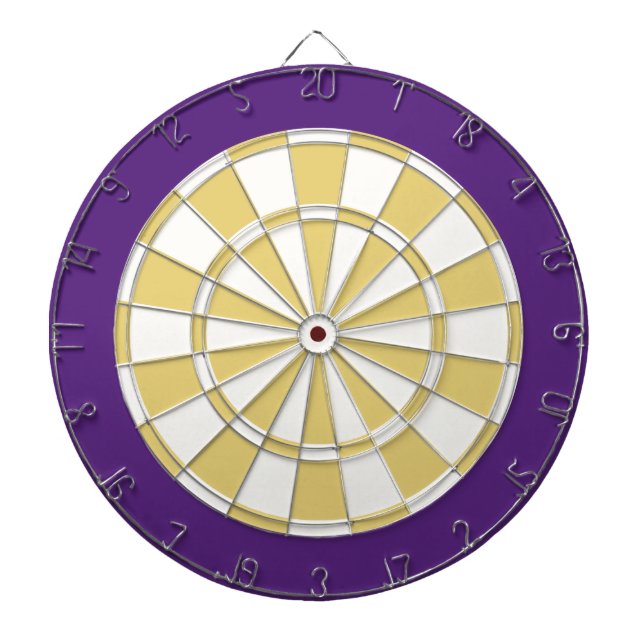 Dart Board: Weiß, alt und Lila Dartscheibe (vorne)