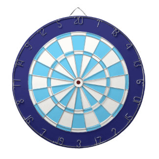 Dart Board: Weiß, leicht blau und Marine Dartscheibe