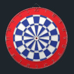 Dart Board: Weiß, Royal Blue und Rot Dartscheibe<br><div class="desc">Weiß, Royal Blau und Rot farbiges Dart Board Spiel inklusive 6 Messingdarts</div>