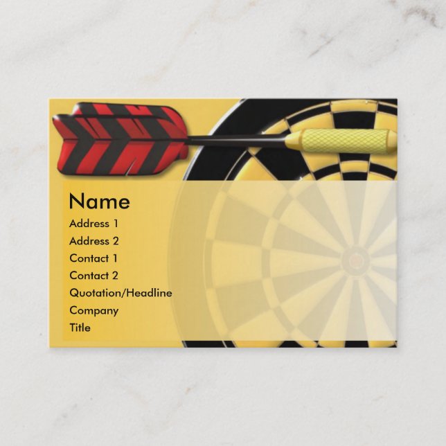 Dart Business Card Visitenkarte (Vorderseite)