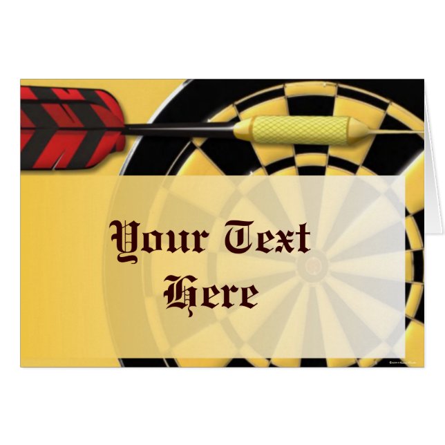 Dart Card (Vorderseite (Horizontal))