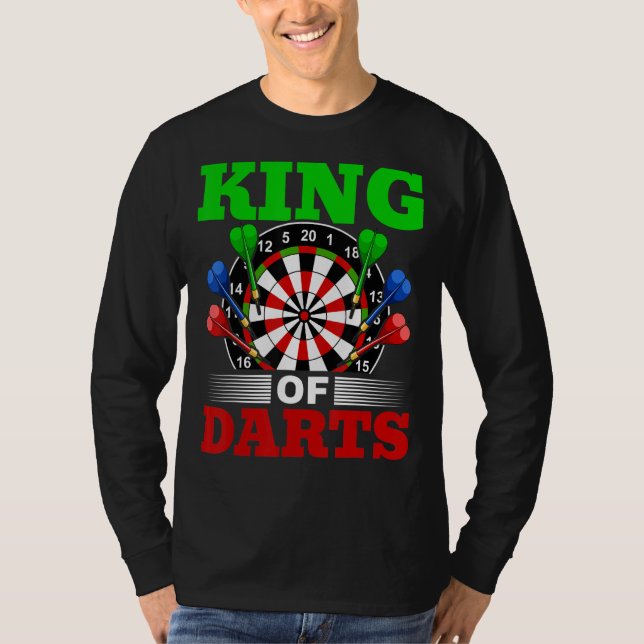 Dart Darts Player King of Datas 1 T-Shirt (Vorderseite)