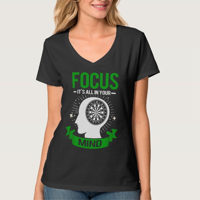 Dart Focus For Dart Champions T-Shirt (Vorderseite)