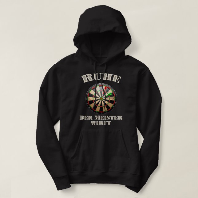 Dart Funny Darts Outfit Dart Player Jersey Hoodie (Design vorne)