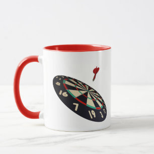 Dart im Flug nach Bullseye, Tasse