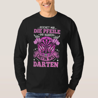 Dart Player Dart Sprichwort Dartboard Darts T-Shirt