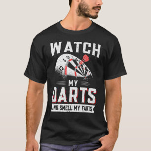 Dart Player Darts sieht mir meine Darts zu und rie T-Shirt