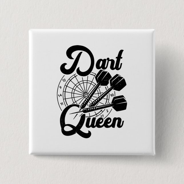 Dart Queen Button (Vorderseite)