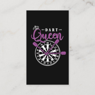 Dart Queen Dart Arrow Dartboard Girl Visitenkarte