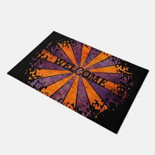Dart Rays Mandala I + Ihr Backgr. Ideen Fußmatte