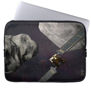 Dart Spacecraft und Liciacube vor der Einwirkung Laptopschutzhülle