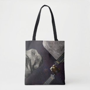 Dart Spacecraft und Liciacube vor der Einwirkung Tasche