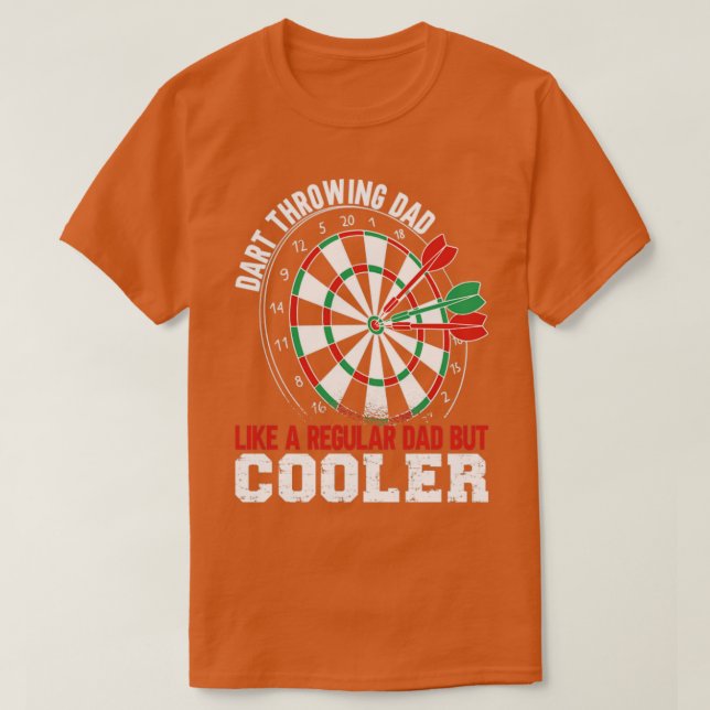 Dart Throwing Vater T-Shirt (Design vorne)