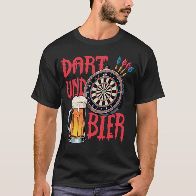 Dart Und Bier  T-Shirt (Vorderseite)